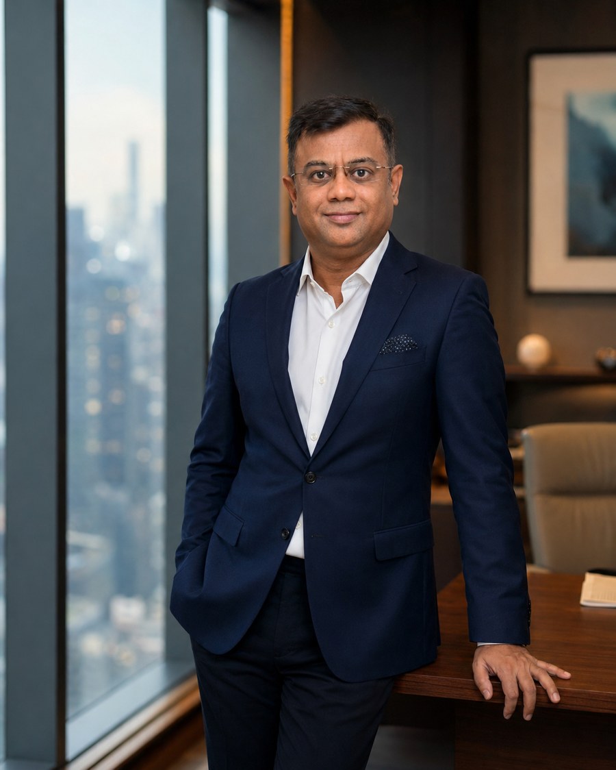 Mr. Ajay Seladia at his office